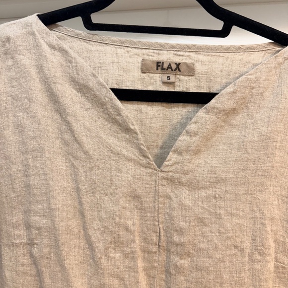 FLAX Linen Dress – Neutral Tone - Picture 3 of 5